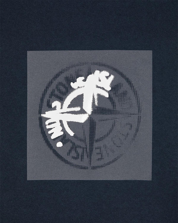 STONE ISLAND MENS 2NS83 INSTITUTIONAL ONE T-SHIRT NAVY-Designer Outlet Sales