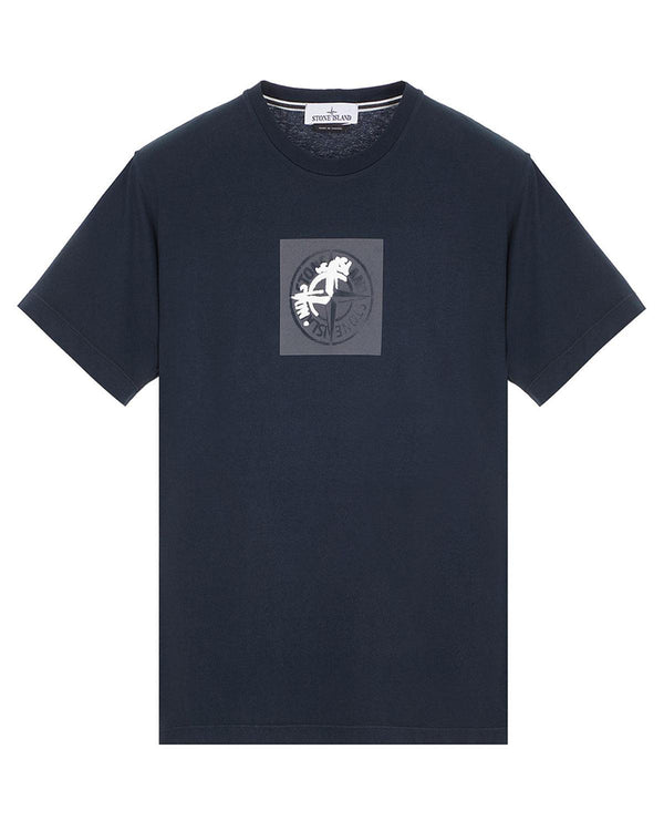 STONE ISLAND MENS 2NS83 INSTITUTIONAL ONE T-SHIRT NAVY-Designer Outlet Sales