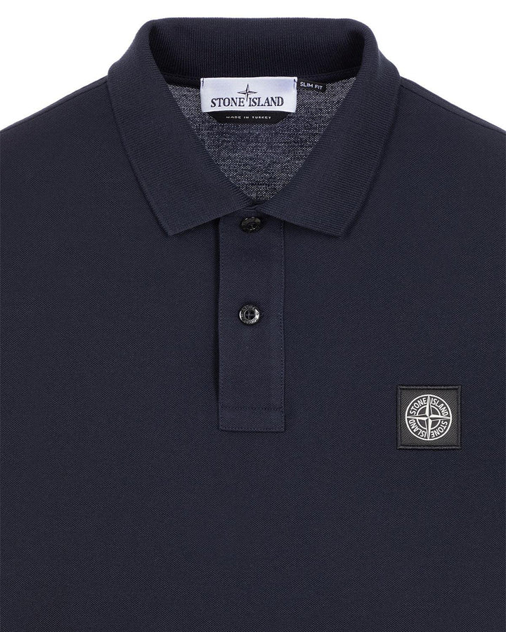 STONE ISLAND MENS 2SC17 COMPASS BADGE POLO SHIRT NAVY-Designer Outlet Sales