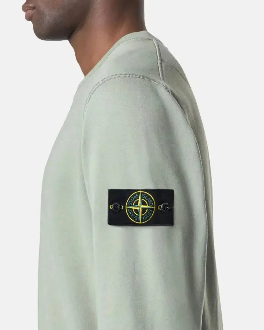 STONE ISLAND MENS 6100044 ORGANIC COTTON FLEECE SWEATSHIRT