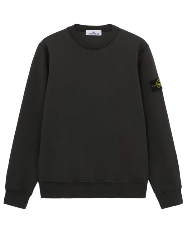 STONE ISLAND MENS 63051 COTTON FLEECE SWEATSHIRT LEAD GREY-Designer Outlet Sales