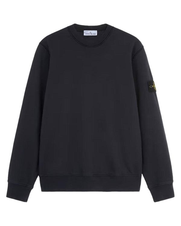 STONE ISLAND MENS 63051 COTTON FLEECE SWEATSHIRT NAVY-Designer Outlet Sales