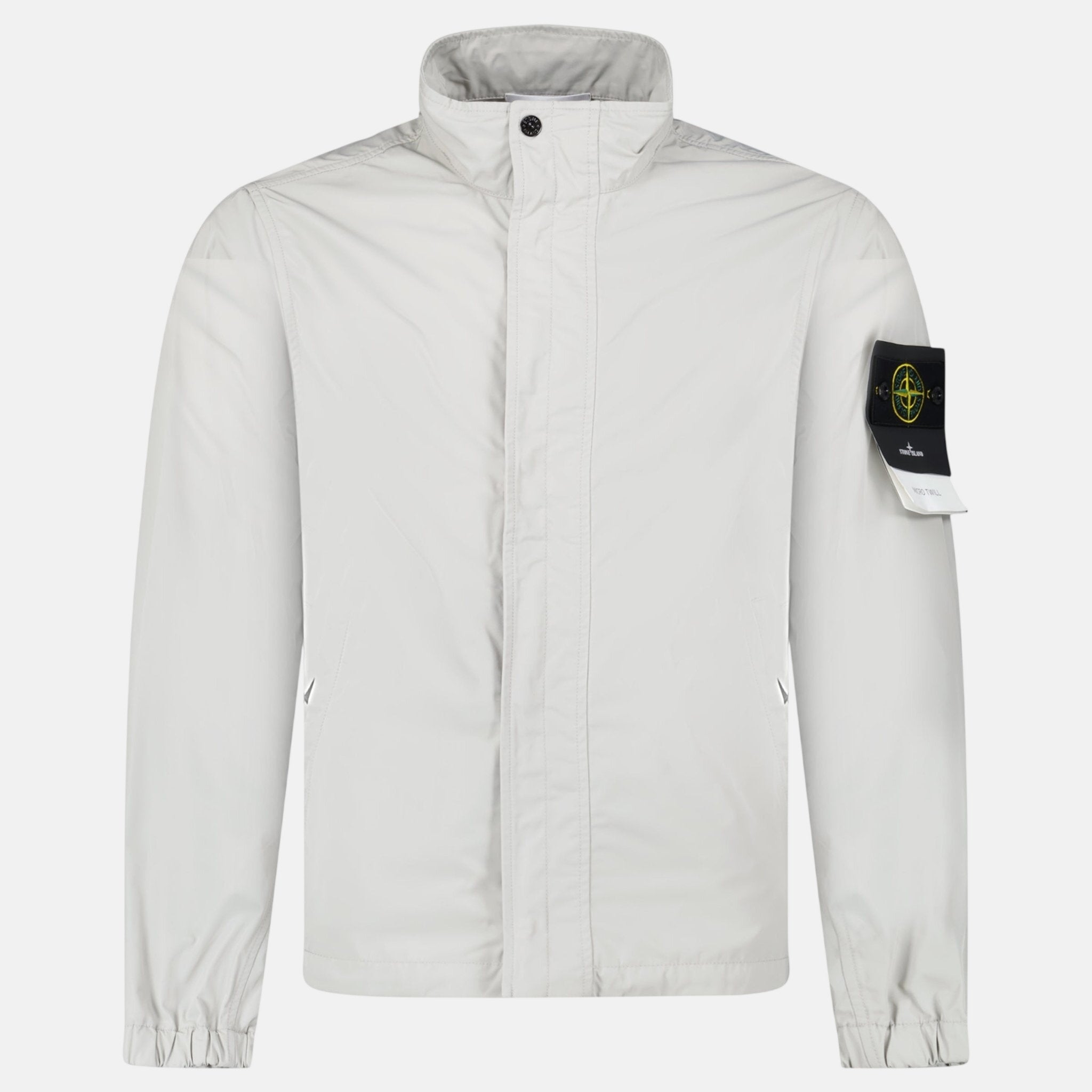 Stone Island Micro Twill Jacket Pearl Grey – Rail 5 U | Studio DOS by Designer Outlet Sales