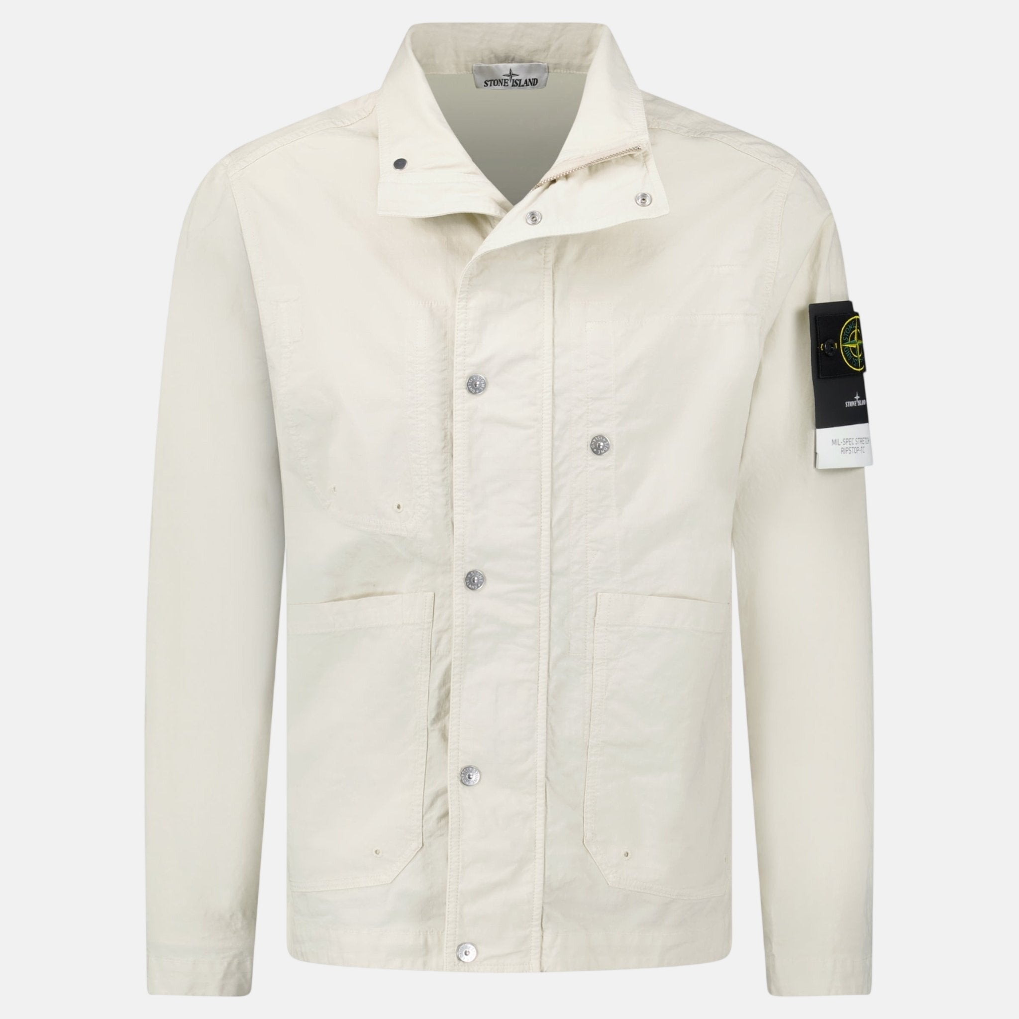 Stone Island Mil - Spec Stretch Ripstop - TC Jacket Sand – Rail 5 | Studio DOS by Designer Outlet Sales