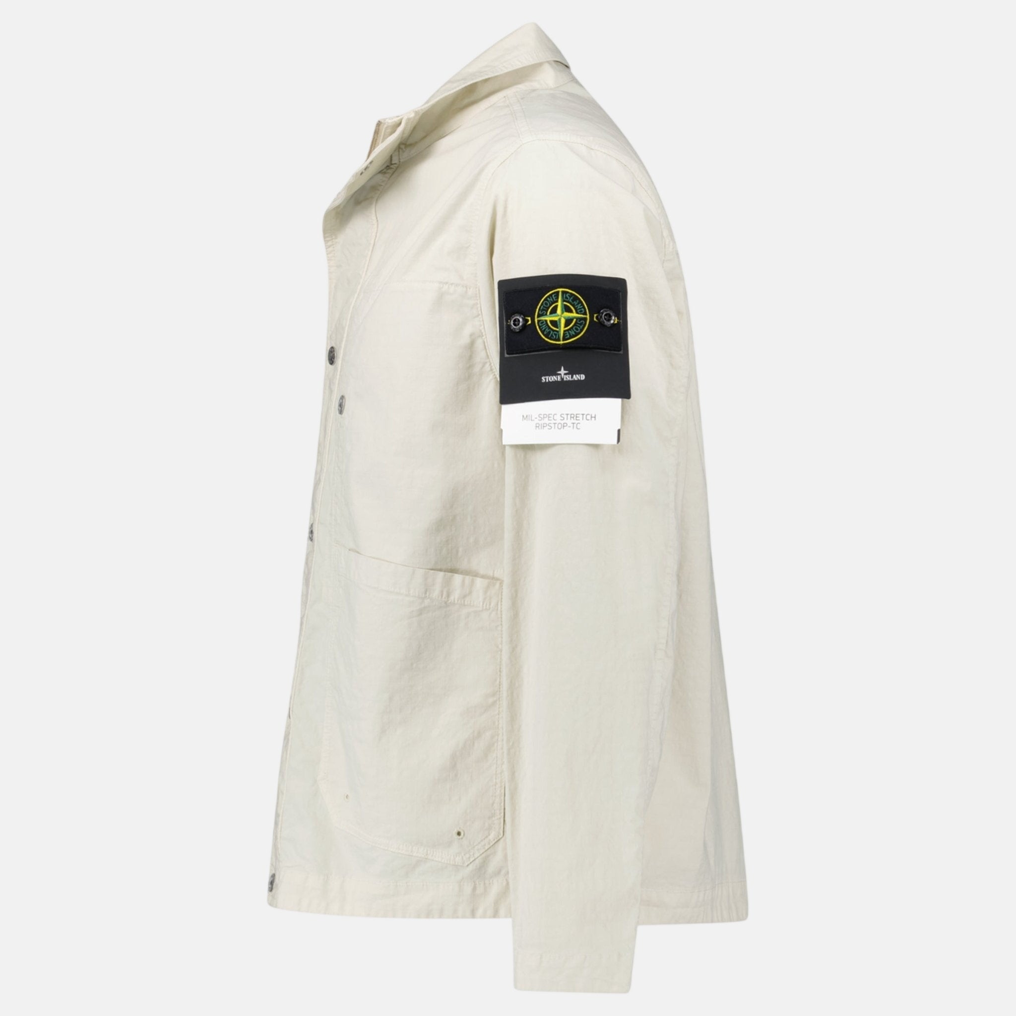 Stone Island Mil - Spec Stretch Ripstop - TC Jacket Sand – Rail 5 | Studio DOS by Designer Outlet Sales