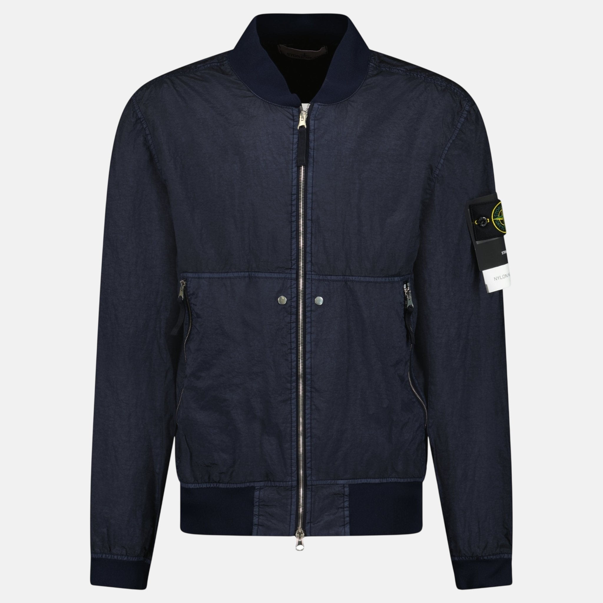Stone Island Nylon Metal Watro - TC Bomber Jacket Navy – sku-56535783014781 | Studio DOS by Designer Outlet Sales