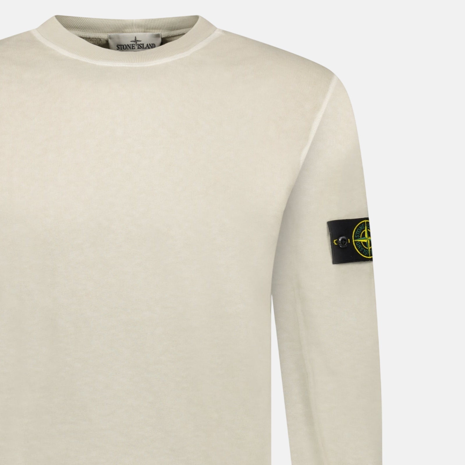 Stone Island Old Effect Crewneck Sweatshirt Beige – A57 | Studio DOS by Designer Outlet Sales