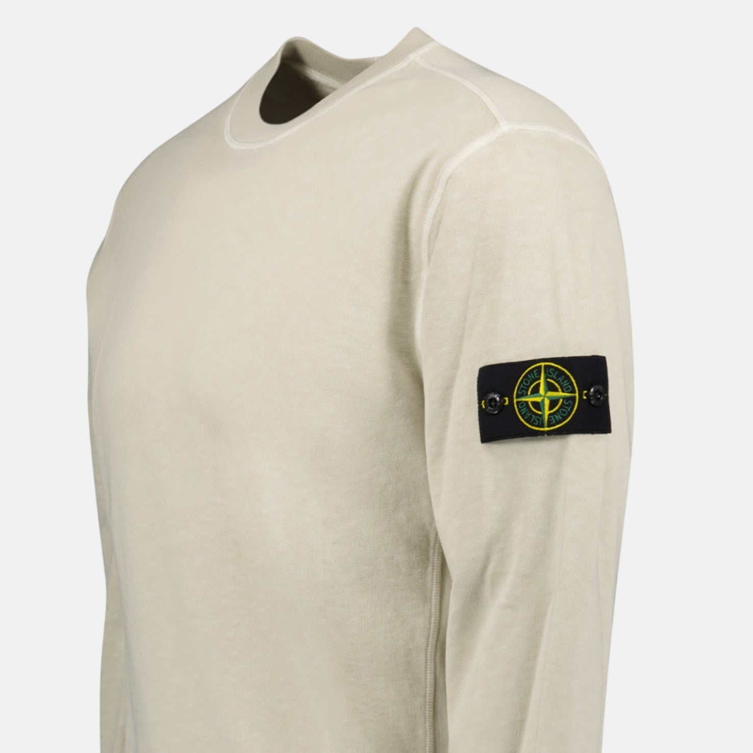 Stone Island Old Effect Crewneck Sweatshirt Beige – A57 | Studio DOS by Designer Outlet Sales