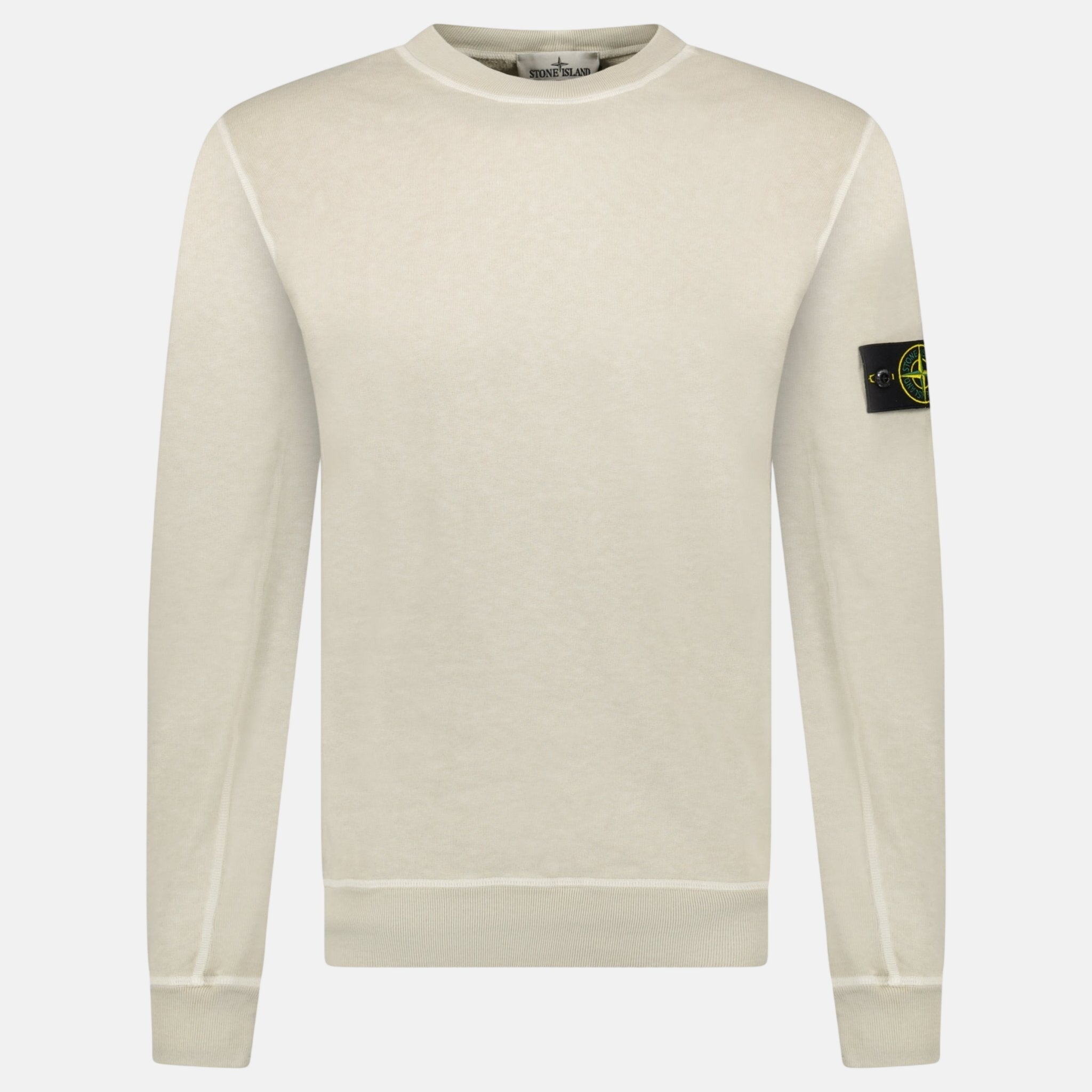 Stone Island Old Effect Crewneck Sweatshirt Beige – A57 | Studio DOS by Designer Outlet Sales