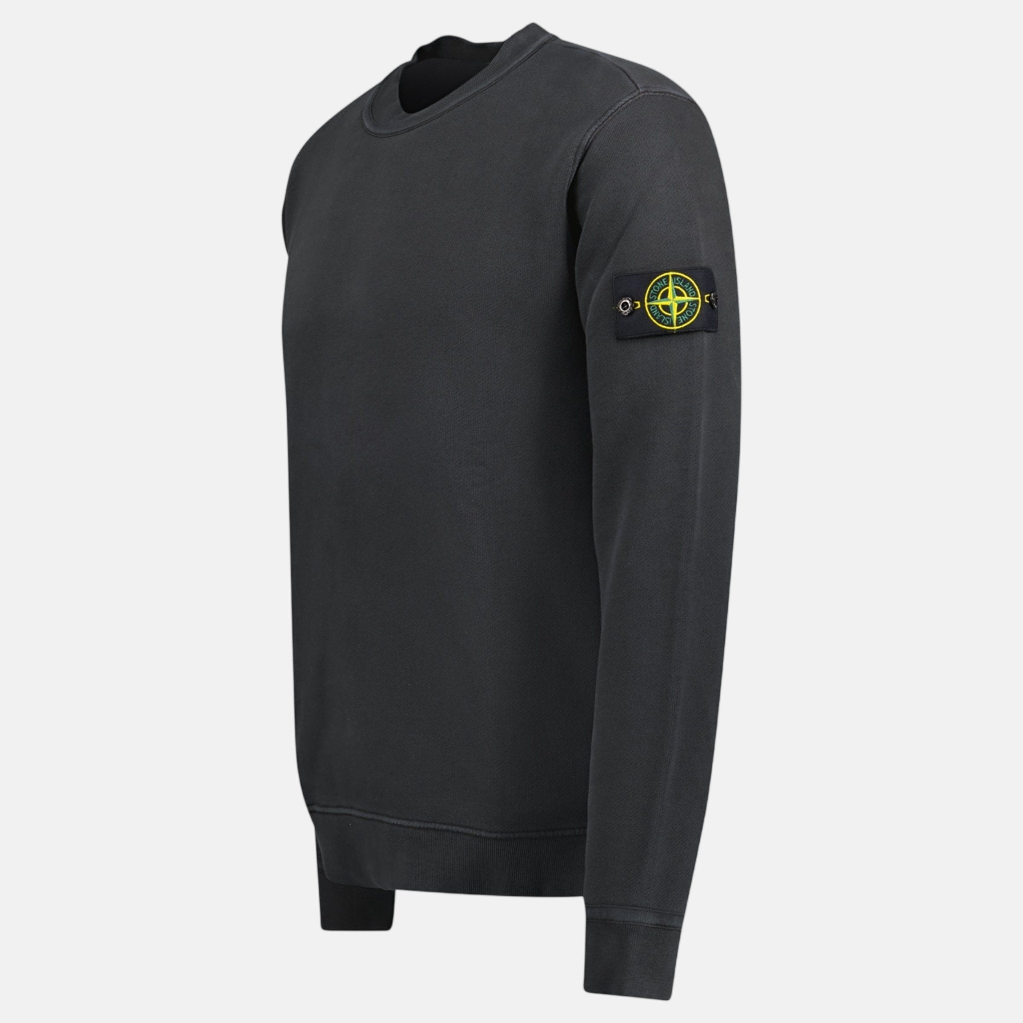 Stone Island Old Effect Crewneck Sweatshirt Black – B9 | Studio DOS by Designer Outlet Sales