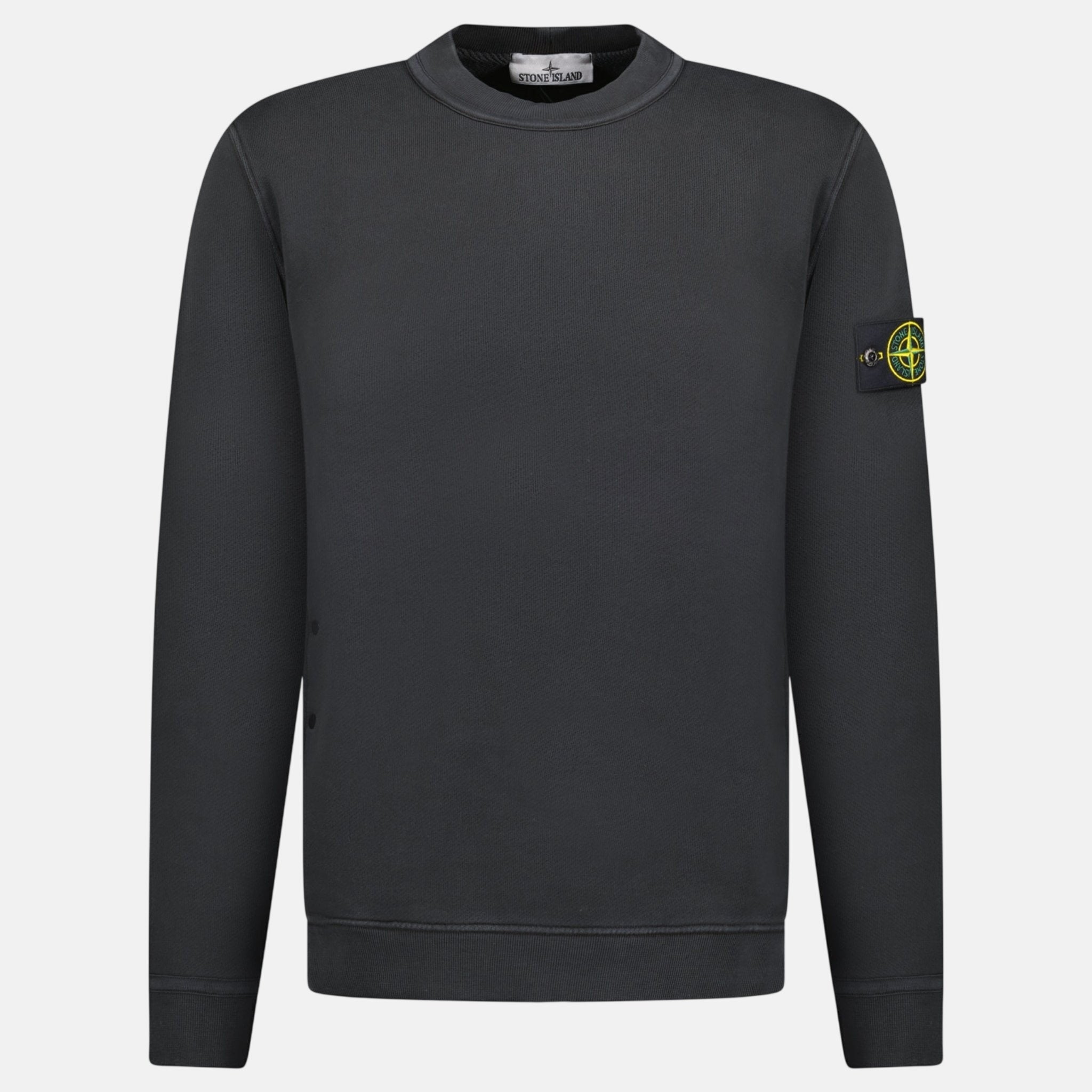 Stone Island Old Effect Crewneck Sweatshirt Black – B9 | Studio DOS by Designer Outlet Sales
