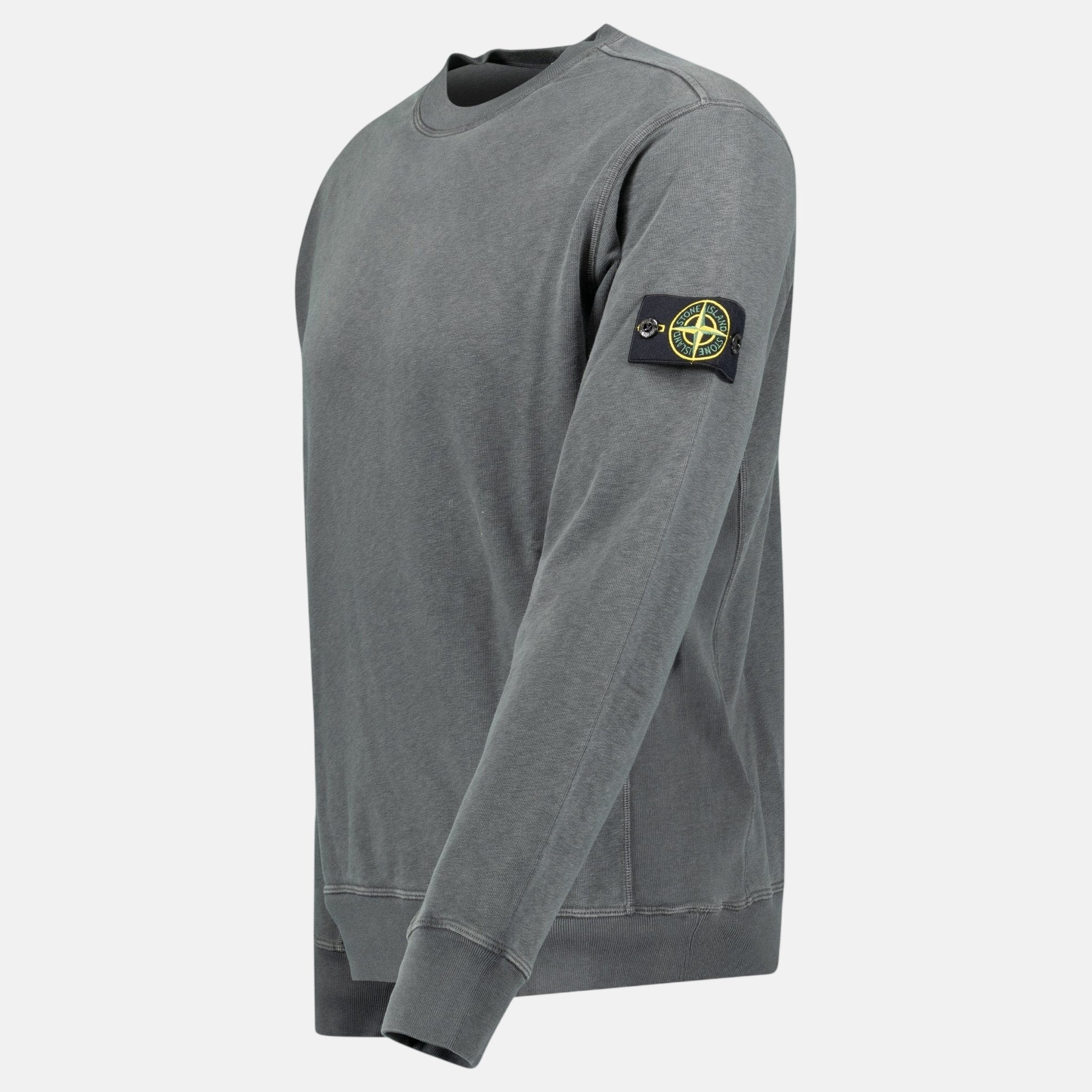 Stone Island Old Effect Crewneck Sweatshirt Charcoal Grey – A21 | Studio DOS by Designer Outlet Sales