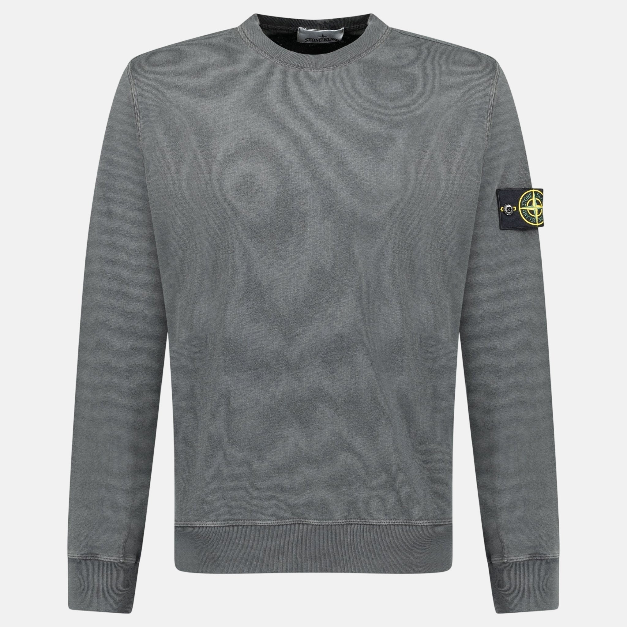 Stone Island Old Effect Crewneck Sweatshirt Charcoal Grey – A21 | Studio DOS by Designer Outlet Sales