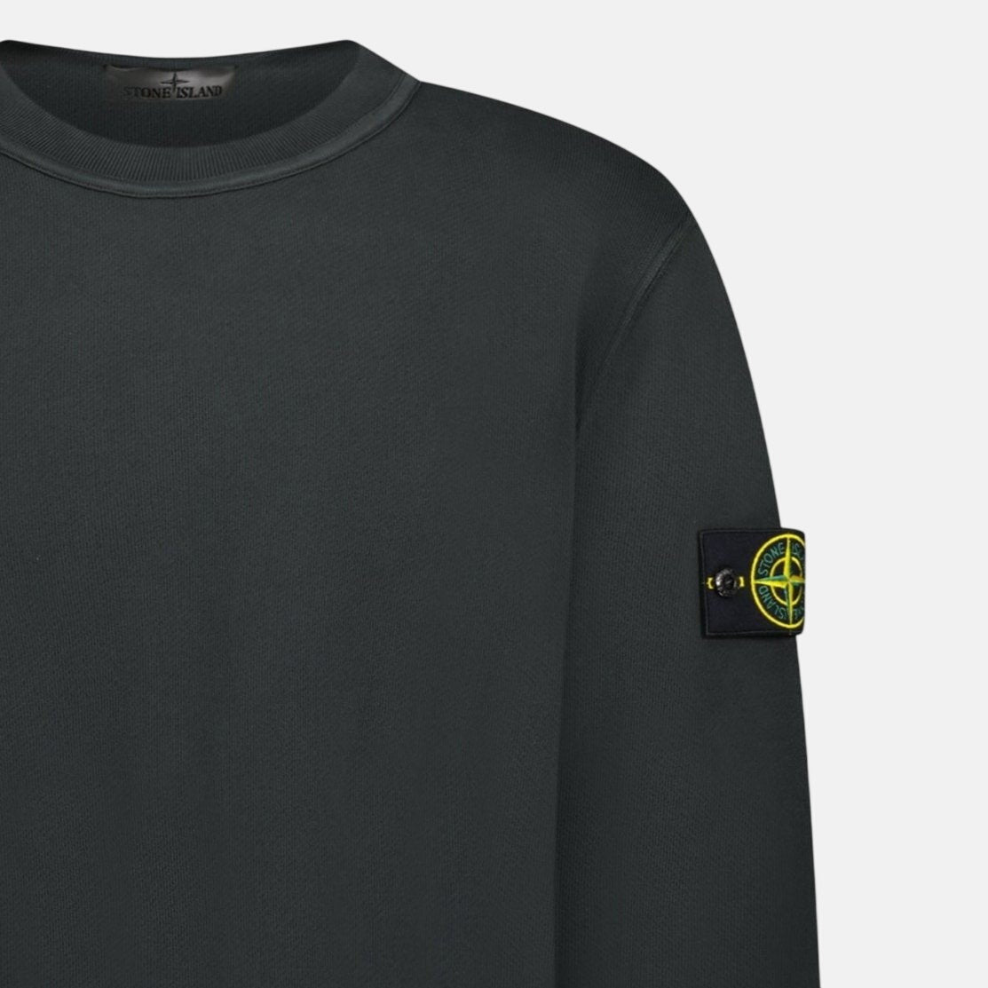 Stone Island Old Effect Crewneck Sweatshirt Lead Grey – A11 | Studio DOS by Designer Outlet Sales