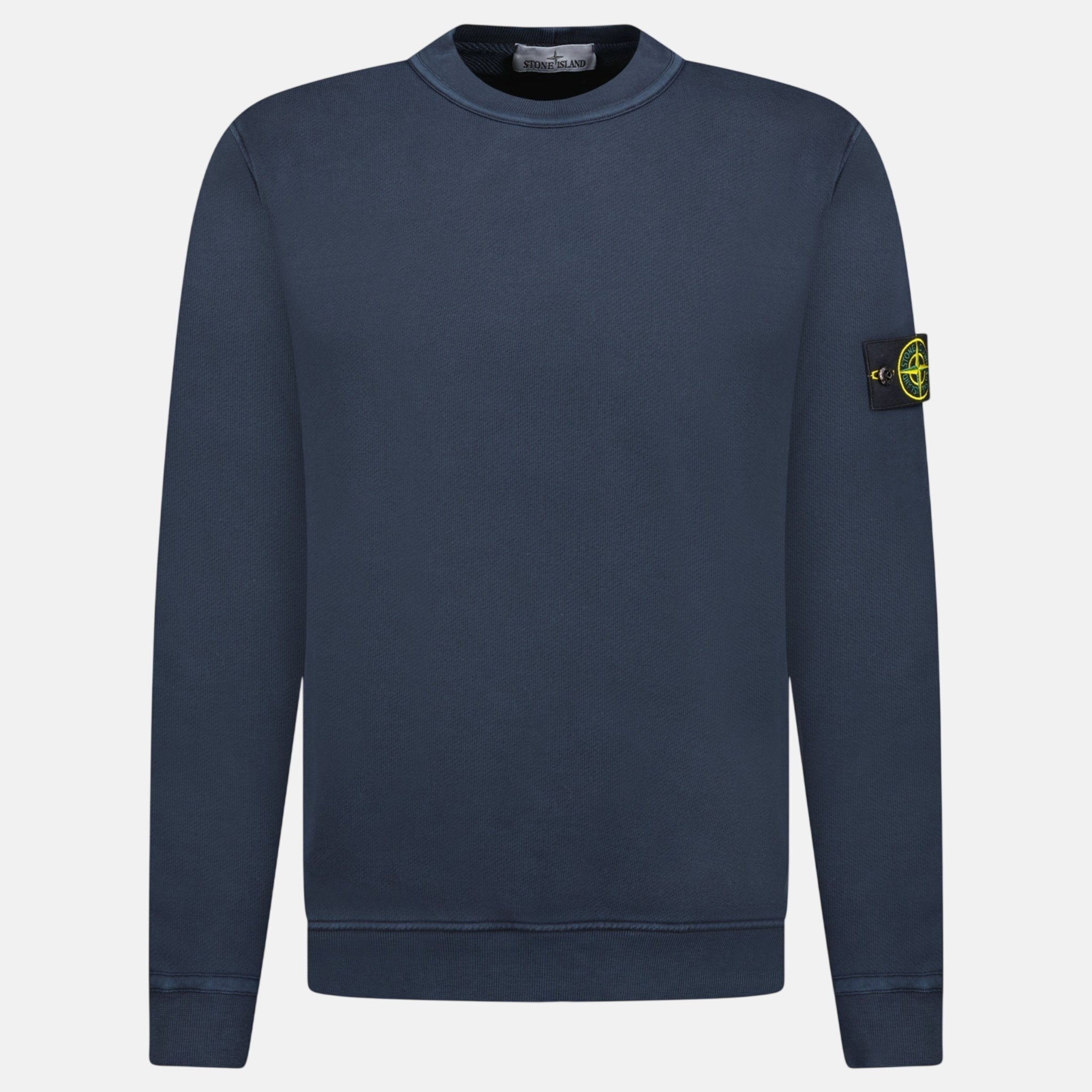Stone Island Old Effect Crewneck Sweatshirt Navy – C39 | Studio DOS by Designer Outlet Sales