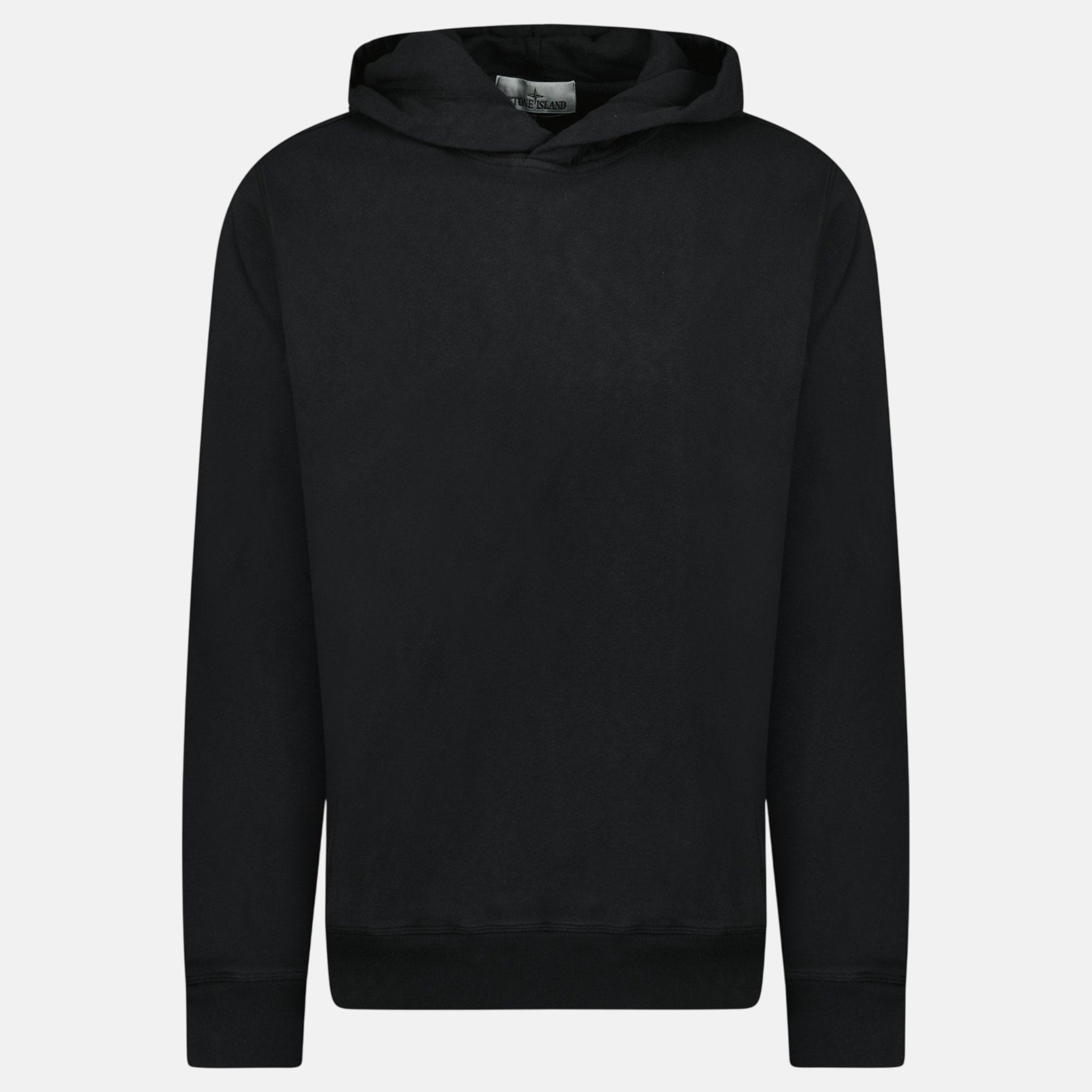 Stone Island ‘Old’ Treatment Hooded Sweatshirt Black – F36 | Studio DOS by Designer Outlet Sales