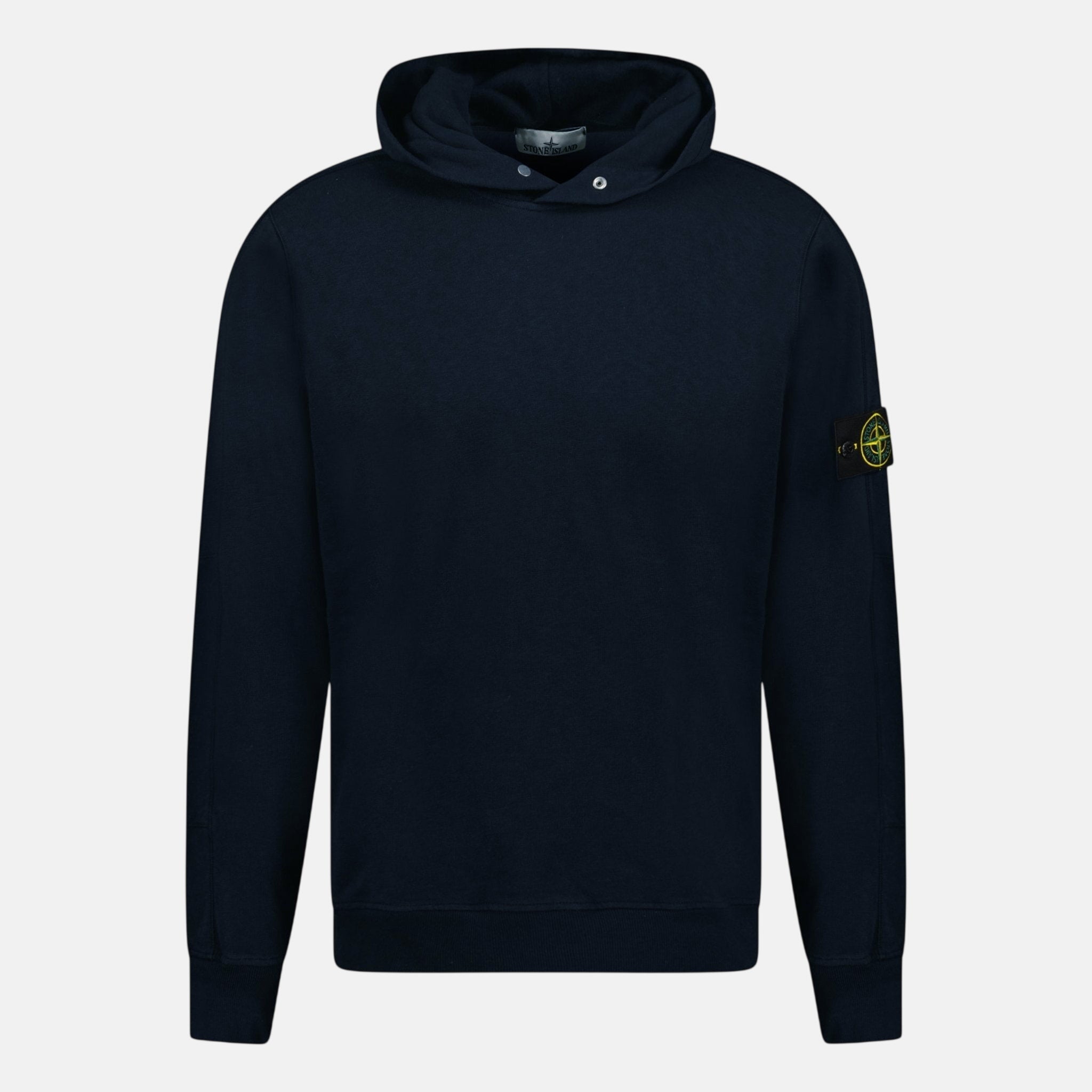 Stone Island ‘Old’ Treatment Hooded Sweatshirt Navy – A47 | Studio DOS by Designer Outlet Sales