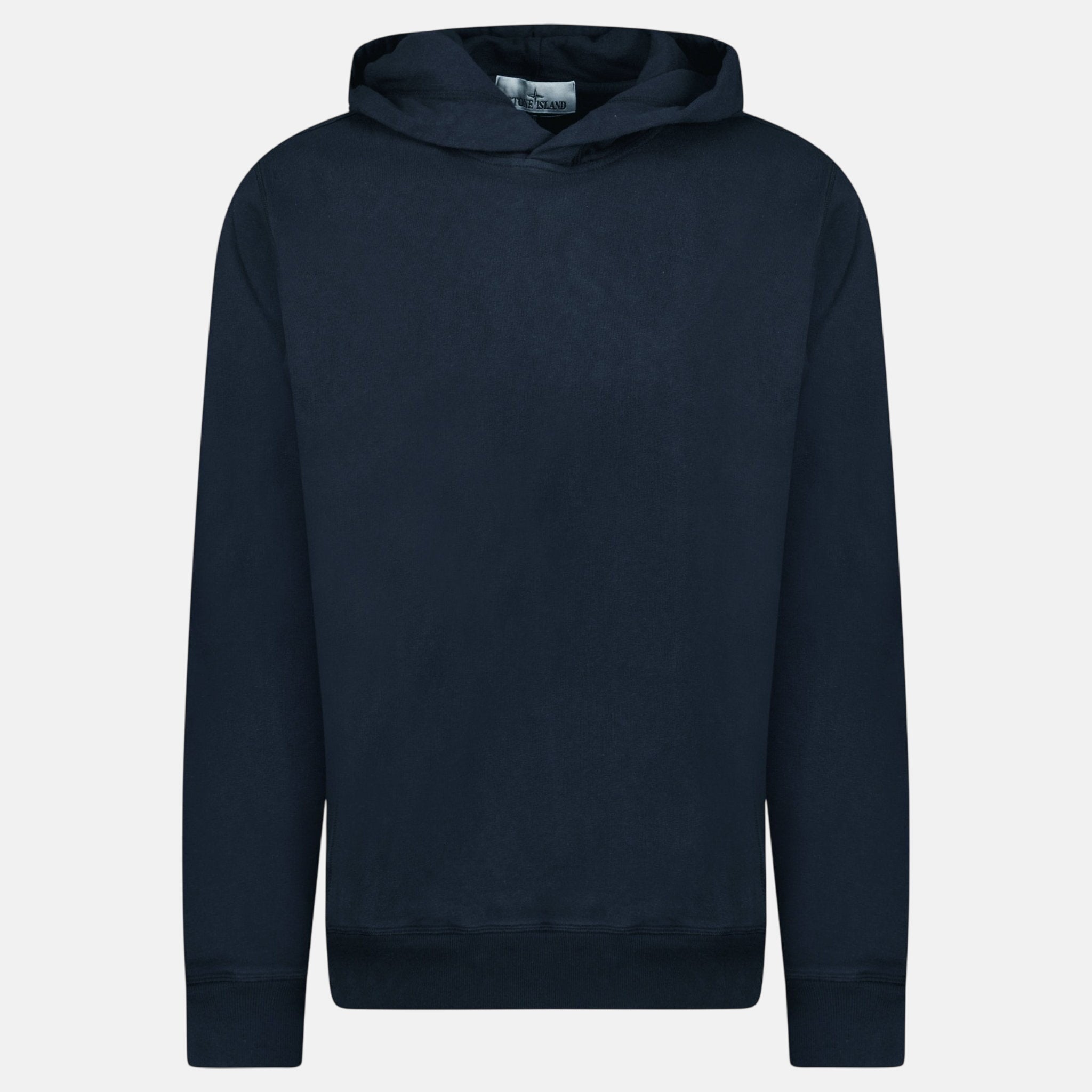 Stone Island ‘Old’ Treatment Hooded Sweatshirt Navy – T12 | Studio DOS by Designer Outlet Sales