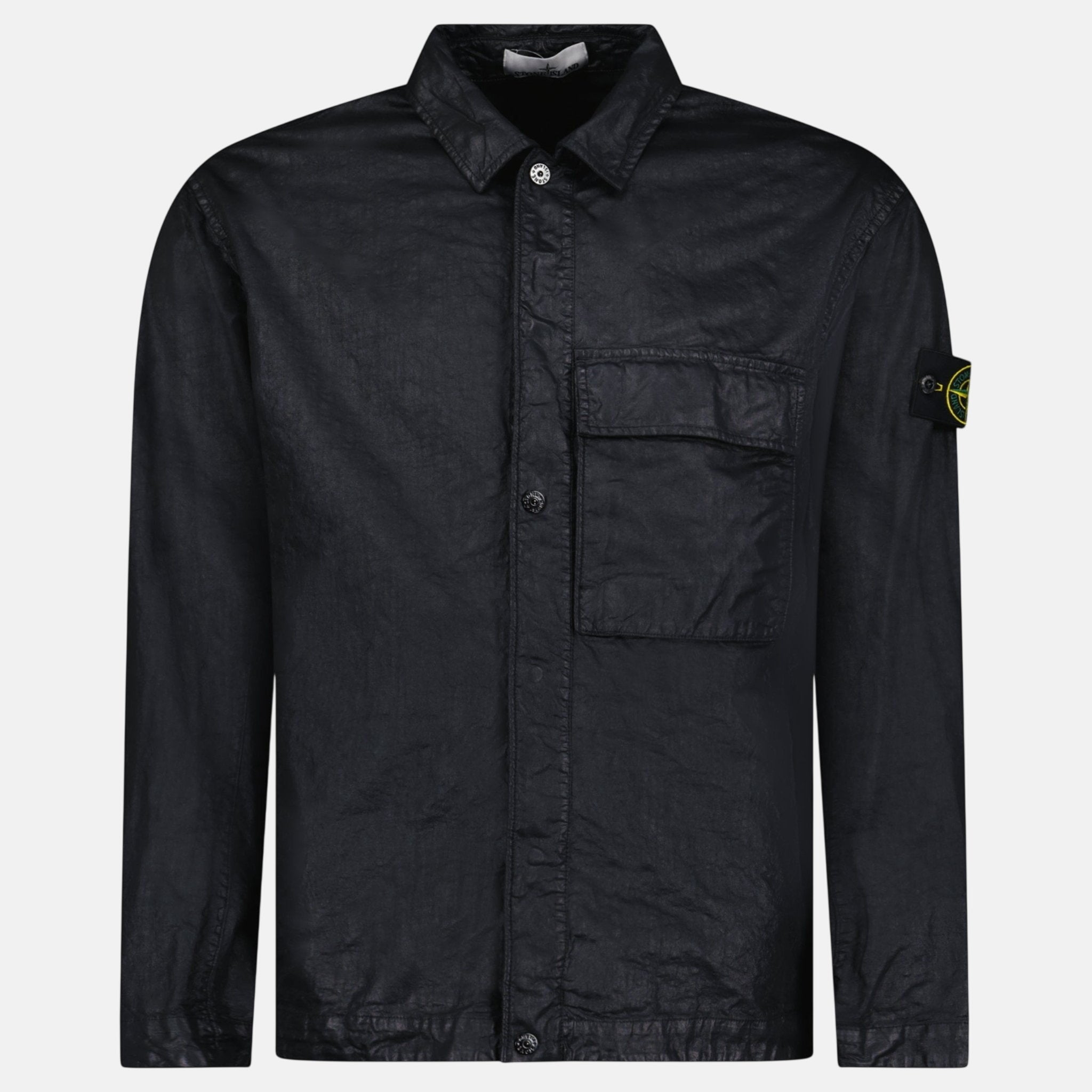 Stone Island Organic - Look Nylon Panama - TC Overshirt Black – RAIL 6 L | Studio DOS by Designer Outlet Sales
