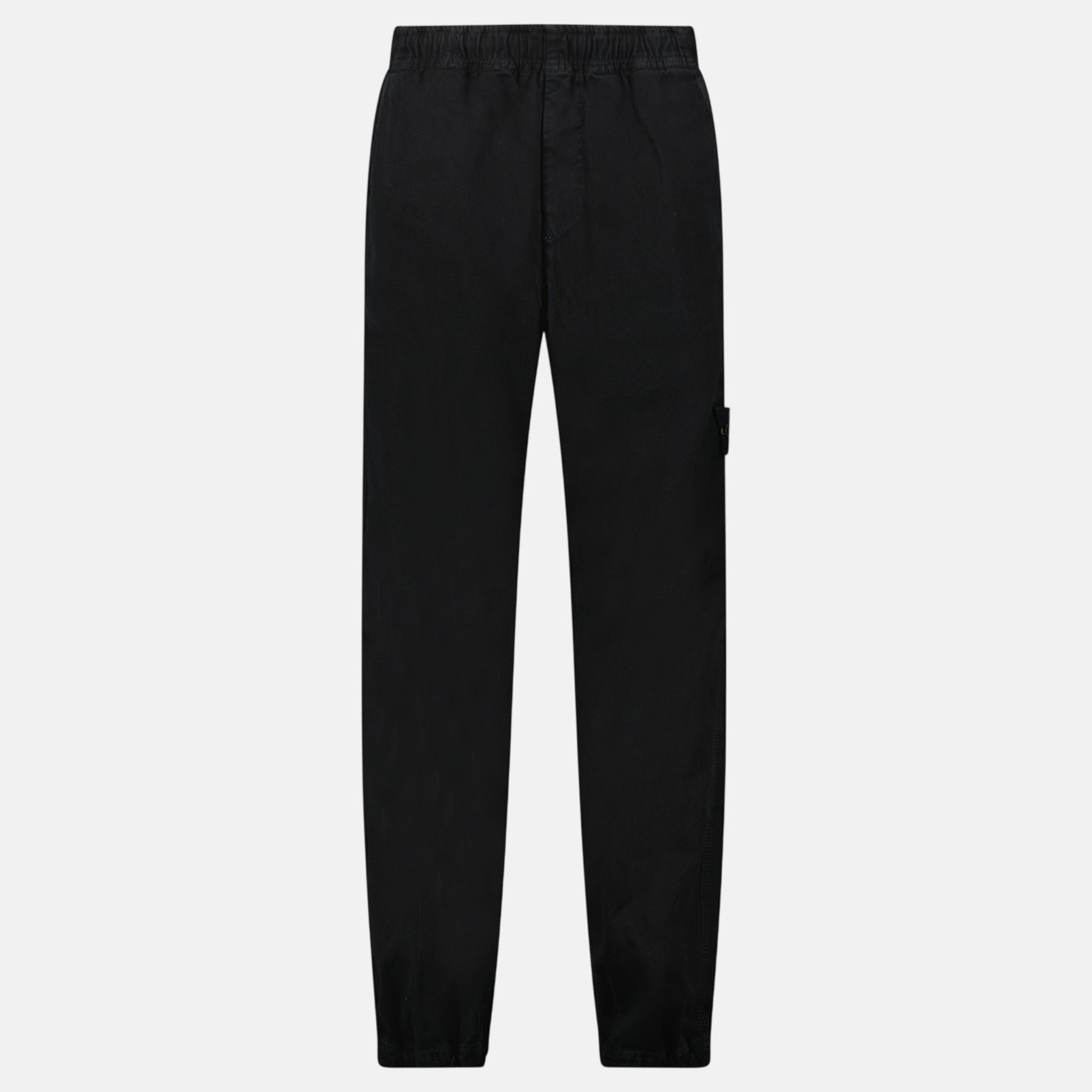 Stone Island Organic Panama Cotton 'Old' Effect Cargo Pants Black – A3 | Studio DOS by Designer Outlet Sales