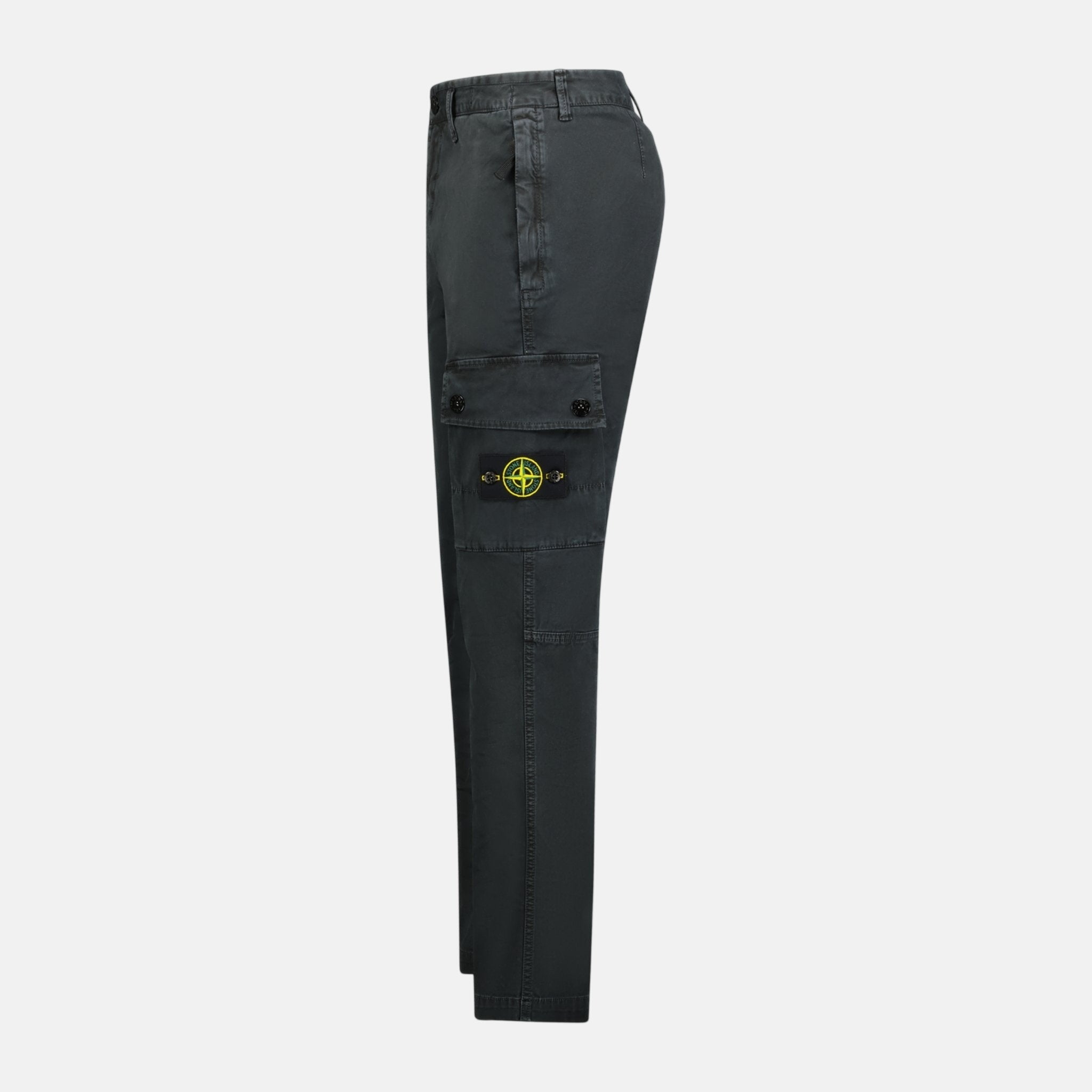Stone Island Patch Cargo Trousers Black – A19 | Studio DOS by Designer Outlet Sales