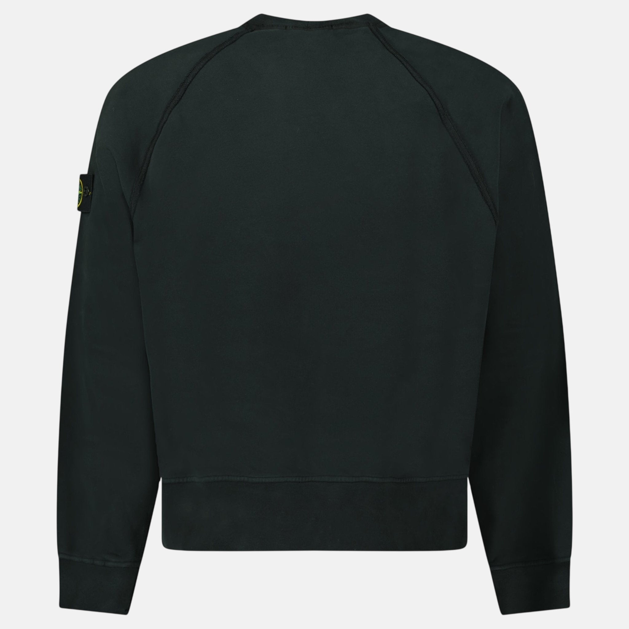 Stone Island Relaxed Fit Crewneck Sweatshirt Black – A3 | Studio DOS by Designer Outlet Sales