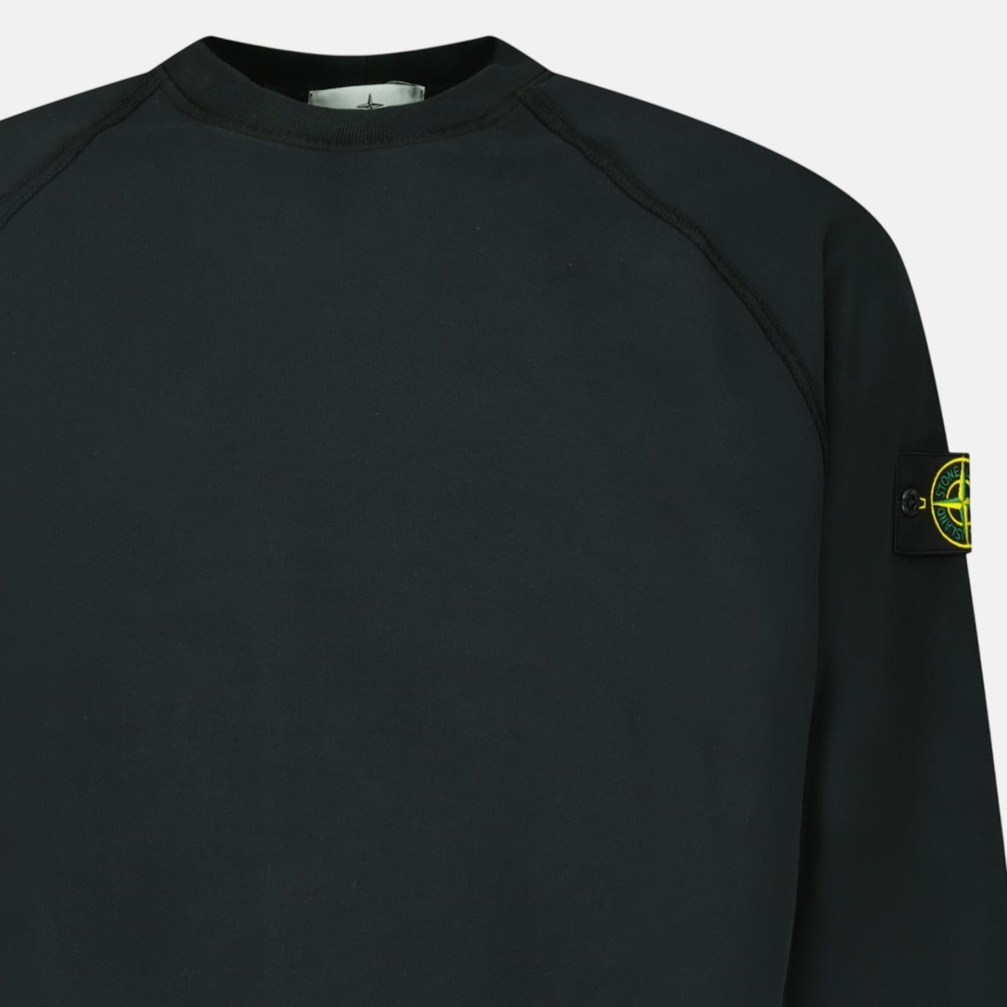 Stone Island Relaxed Fit Crewneck Sweatshirt Black – A3 | Studio DOS by Designer Outlet Sales