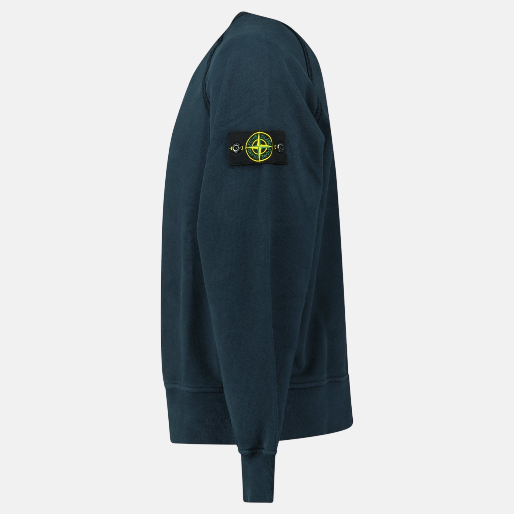 Stone Island Relaxed Fit Crewneck Sweatshirt Navy – A6 | Studio DOS by Designer Outlet Sales