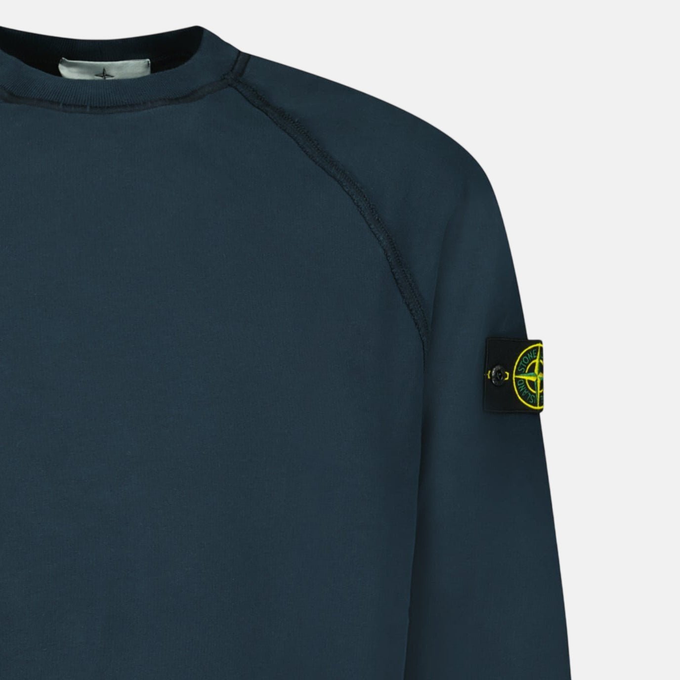 Stone Island Relaxed Fit Crewneck Sweatshirt Navy – A6 | Studio DOS by Designer Outlet Sales