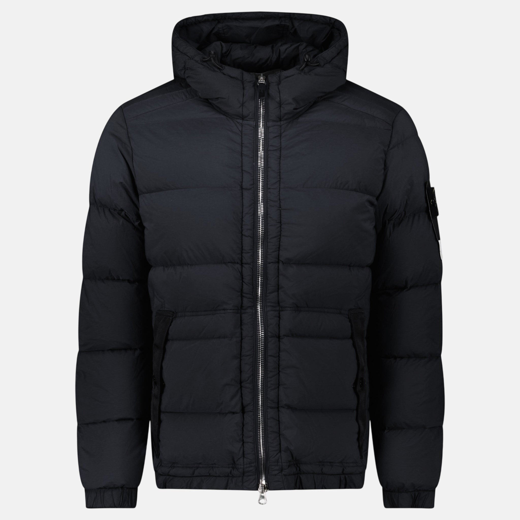 Stone Island Seamless Tunnel Nylon Hooded Puffer Jacket Black – sku-57556669530493 | Studio DOS by Designer Outlet Sales