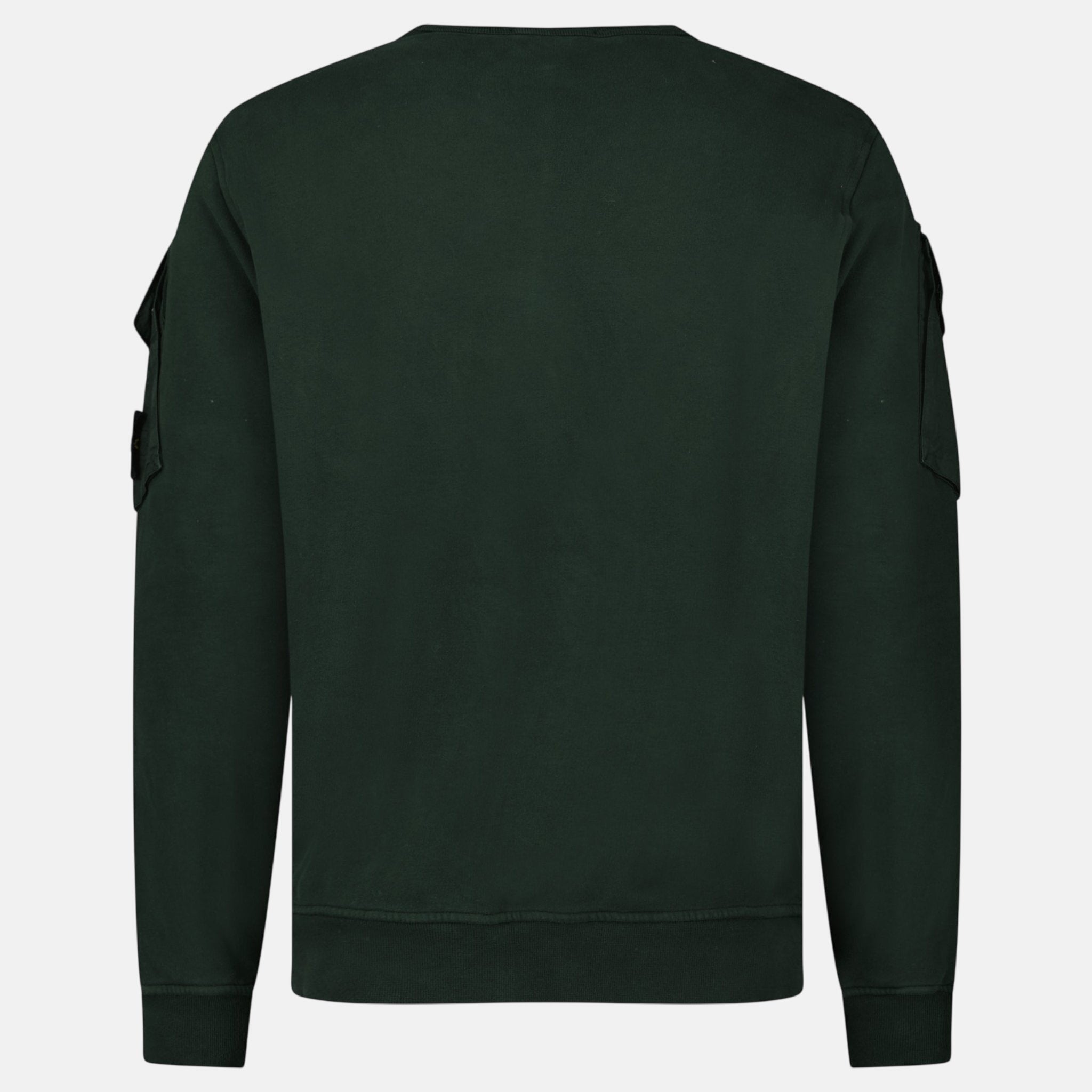 Stone Island Sleeve Pocket Crewneck Sweatshirt Juniper Green – A4 | Studio DOS by Designer Outlet Sales