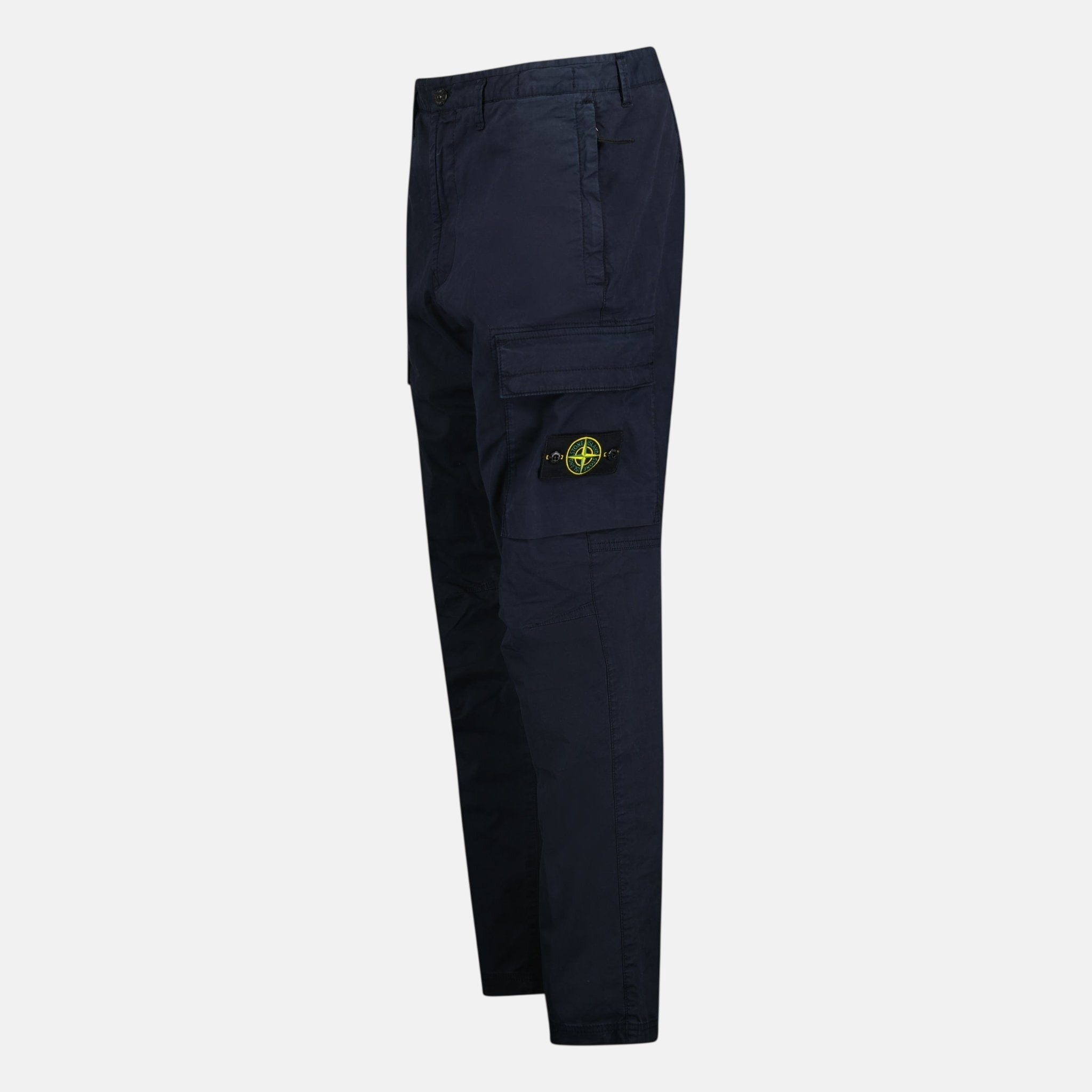 Stone Island Tapered Cargo Trousers Navy – A12 | Studio DOS by Designer Outlet Sales