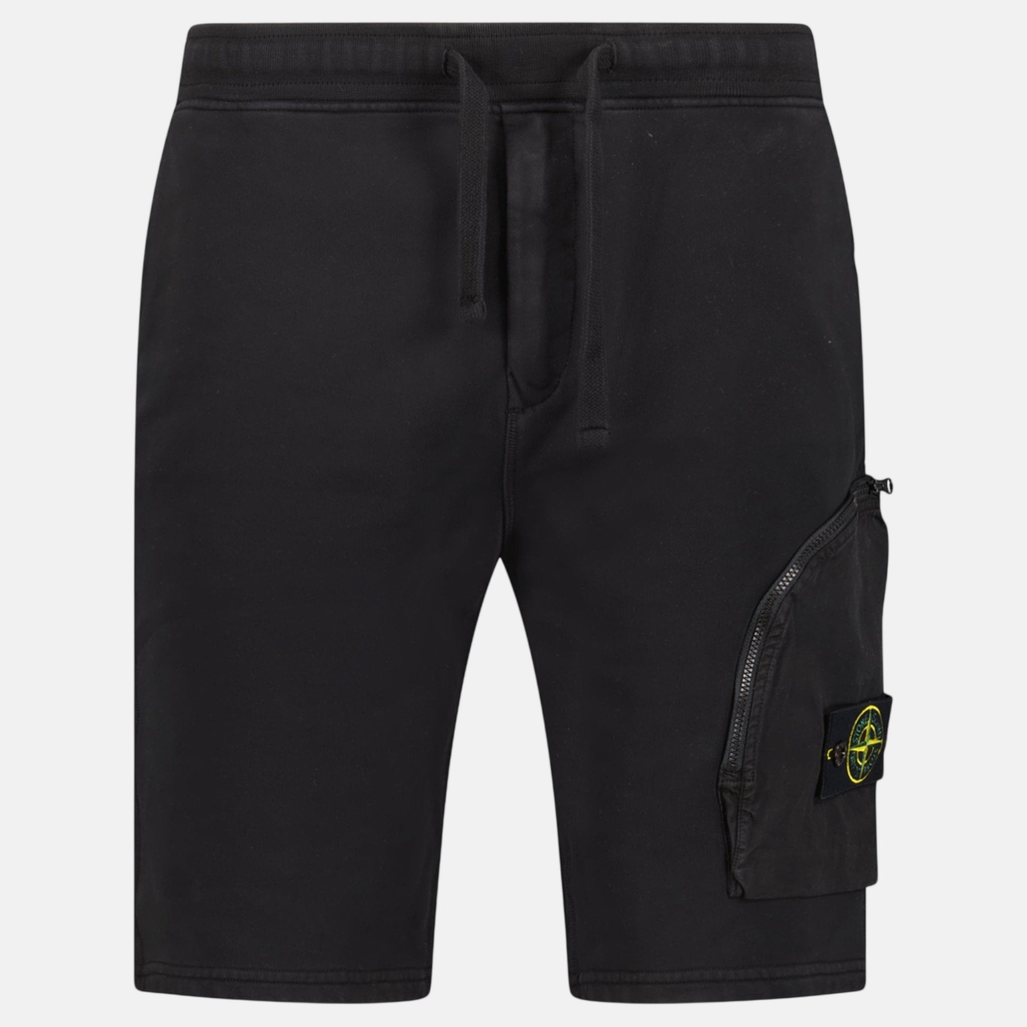 Stone Island Zip Pocket Cotton Shorts Black – A22 | Studio DOS by Designer Outlet Sales