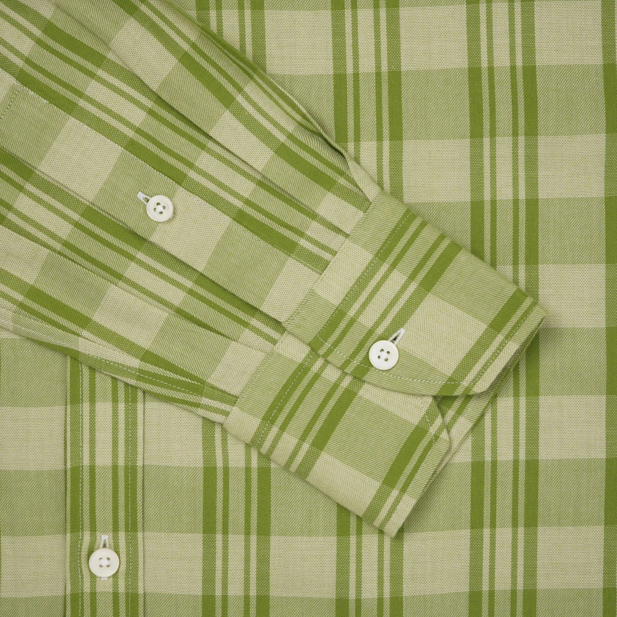 Thomas Pink Classic Fit Smart Casual Brushed Check Shirt Green – 40546-005-149 | Studio DOS by Designer Outlet Sales