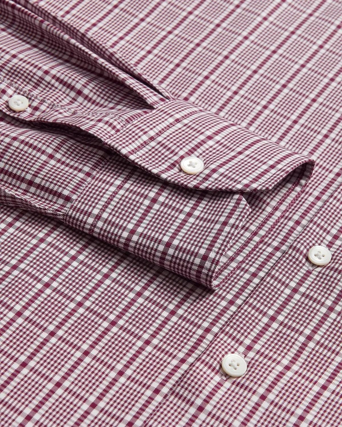 Thomas Pink POW Royal Twill Shirt Burgundy White – 40546-001-164 | Studio DOS by Designer Outlet Sales