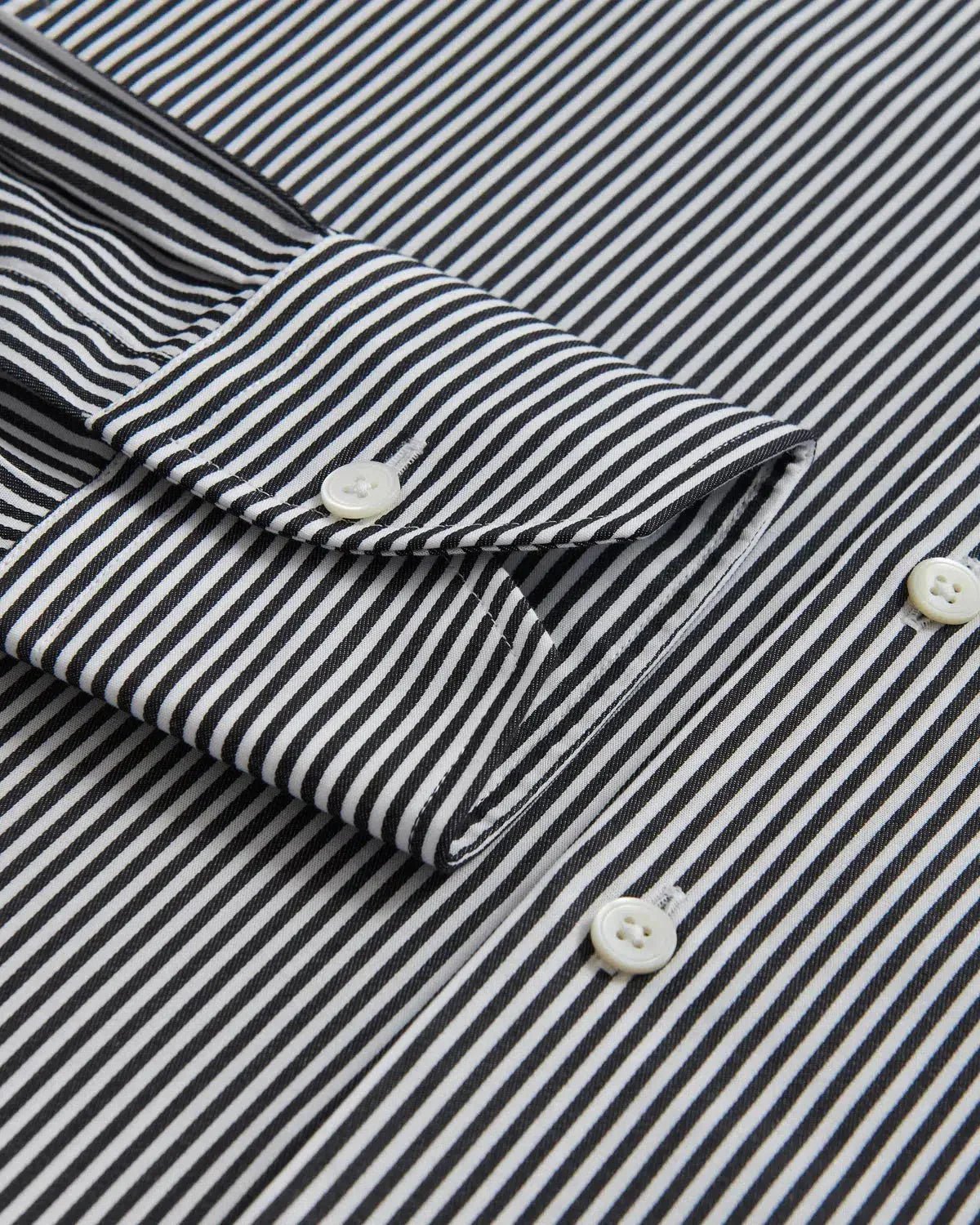Thomas Pink Slim Fit Formal Capri Stripe Shirt Black White – 40546-003-585 | Studio DOS by Designer Outlet Sales