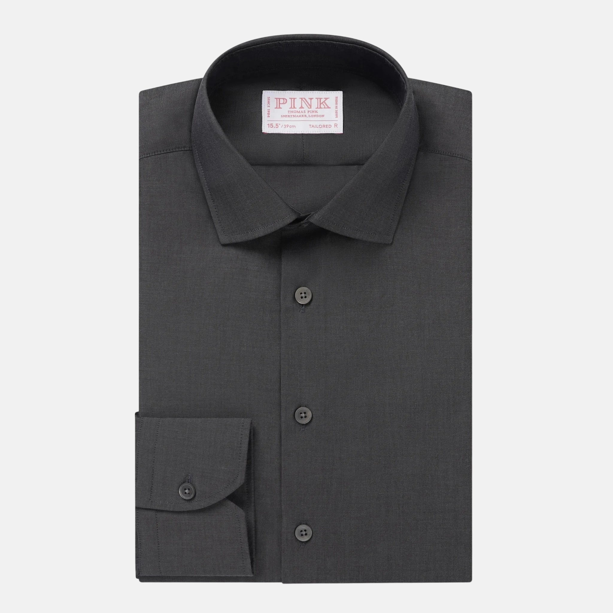Thomas Pink Tailored Fit Formal Lugano Chambray Shirt Grey – 40546-005-842 | Studio DOS by Designer Outlet Sales