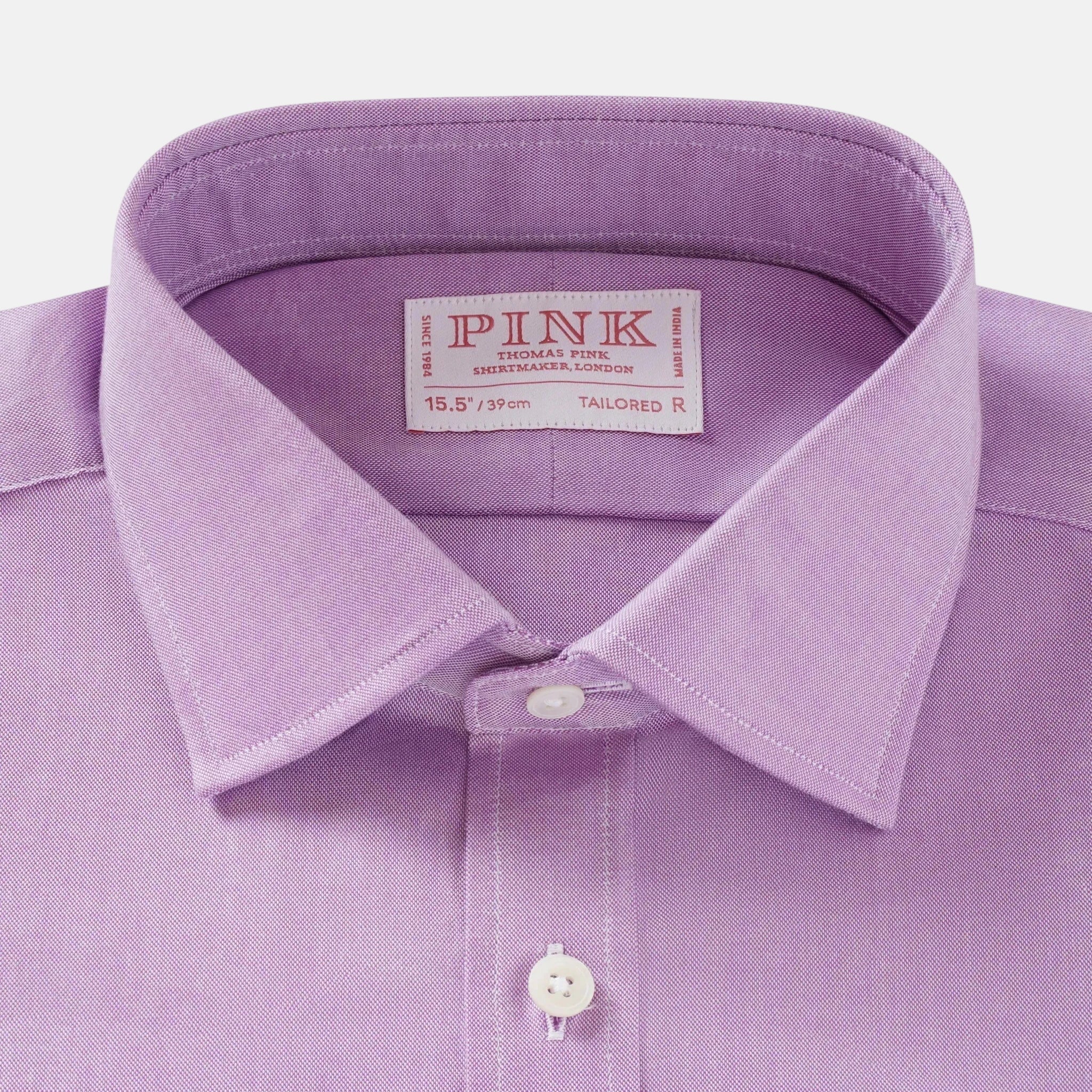 Thomas Pink Tailored Fit Formal Oxford Cotton Shirt Purple – 40546-003-701 | Studio DOS by Designer Outlet Sales
