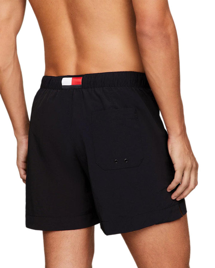 TOMMY HILFIGER MENS ESSENTIAL MID LENGTH SWIM SHORTS DESERT SKY-Designer Outlet Sales