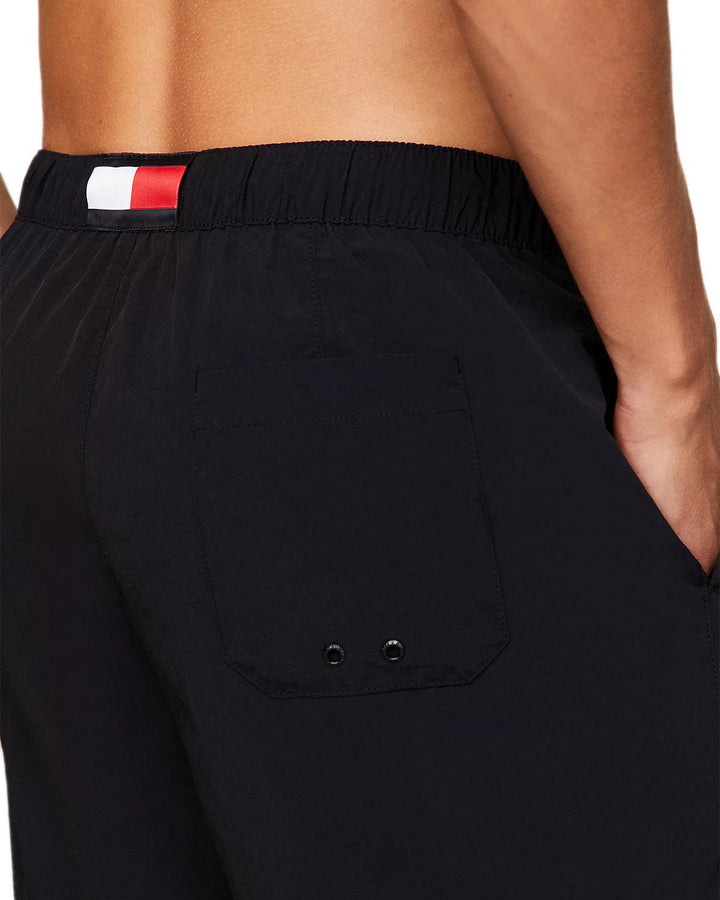 TOMMY HILFIGER MENS ESSENTIAL MID LENGTH SWIM SHORTS DESERT SKY-Designer Outlet Sales