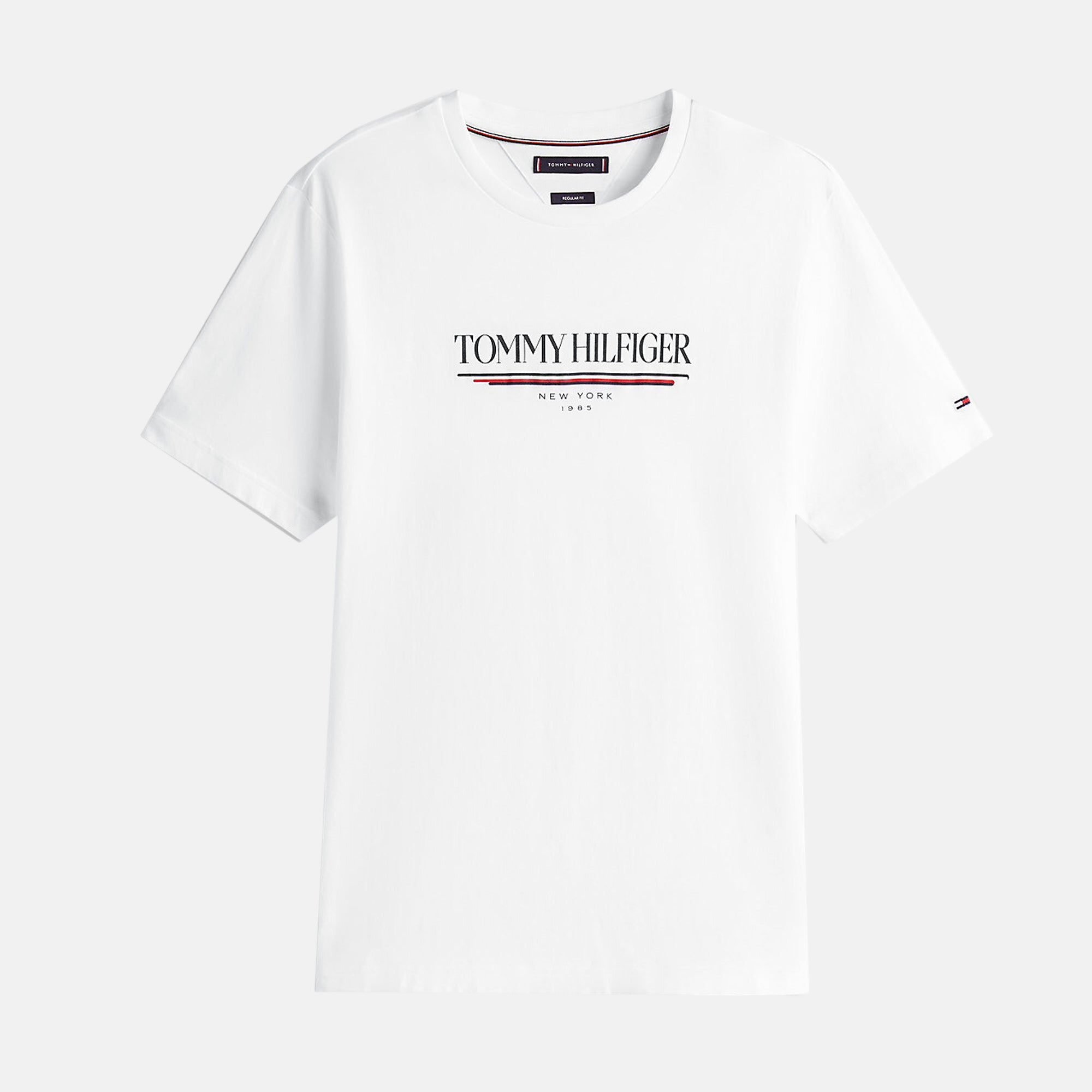 Tommy Hilfiger Mens Logo Crew Graphic T-Shirt White – SPR247-S | Studio DOS by Designer Outlet Sales