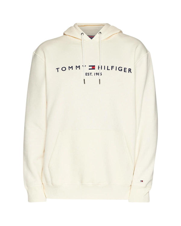 TOMMY HILFIGER MENS LOGO EMBROIDERY HOODIE CALICO-Designer Outlet Sales