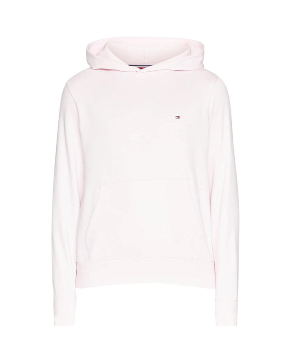 TOMMY HILFIGER MENS TJ FLAG LOGO HOODIE LIGHT PINK-Designer Outlet Sales