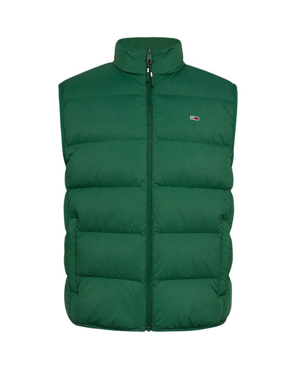 TOMMY HILFIGER MENS TJ LIGHT DOWN VEST COURT GREEN-Designer Outlet Sales