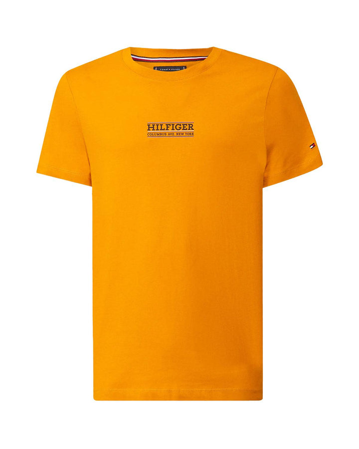 TOMMY HILFIGER MENS TJ SMALL HILFIGER T-SHIRT RICH OCHRE-Designer Outlet Sales