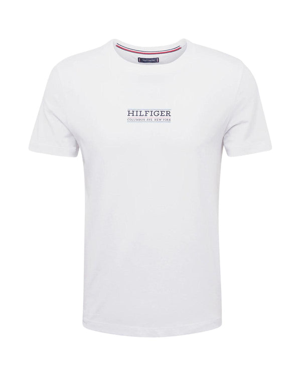 TOMMY HILFIGER MENS TJ SMALL HILFIGER T-SHIRT WHITE-Designer Outlet Sales