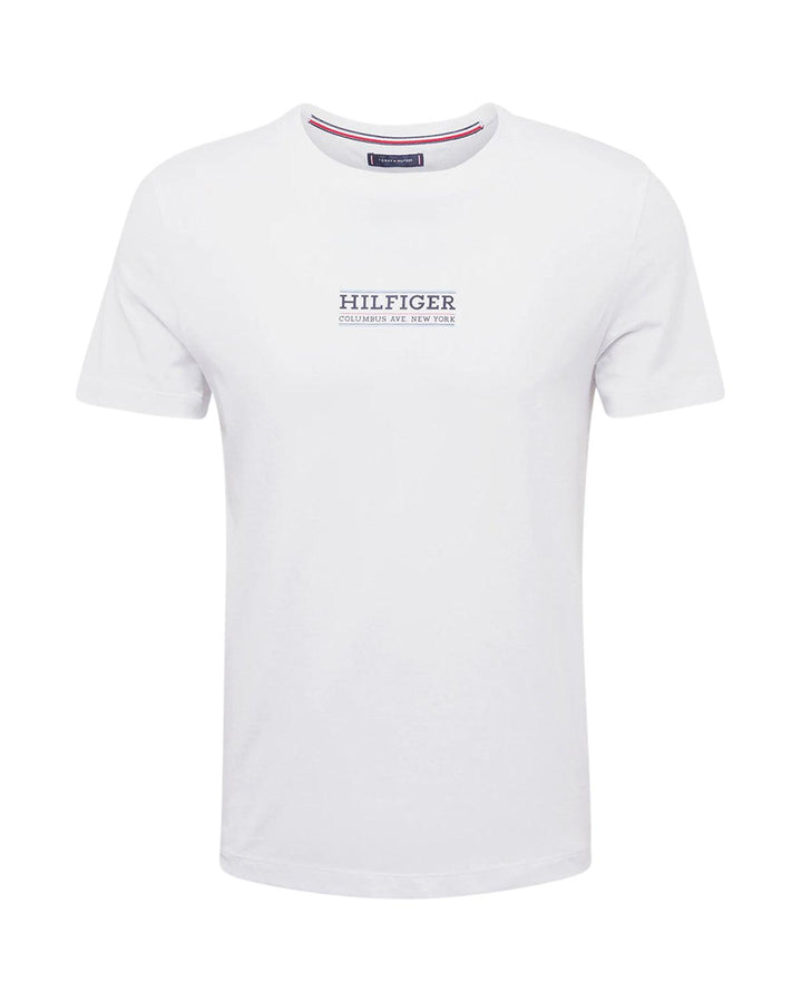 TOMMY HILFIGER MENS TJ SMALL HILFIGER T-SHIRT WHITE-Designer Outlet Sales