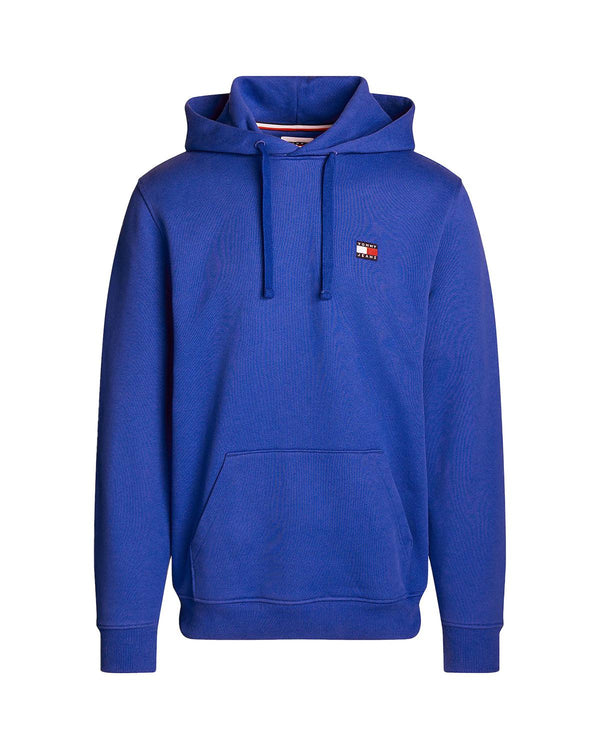 TOMMY HILFIGER MENS TJ TOMMY BADGE HOODIE BRIGHT BLUE-Designer Outlet Sales