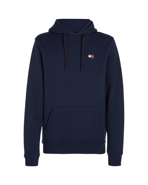 TOMMY HILFIGER MENS TJ TOMMY BADGE HOODIE DARK NIGHT NAVY-Designer Outlet Sales