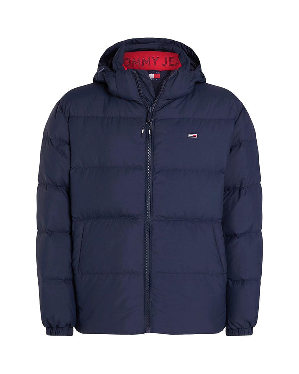 TOMMY HILFIGER MENS TJ WATER REPELLANT DOWN JACKET DARK NIGHT NAVY-Designer Outlet Sales